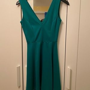 Green simple dress